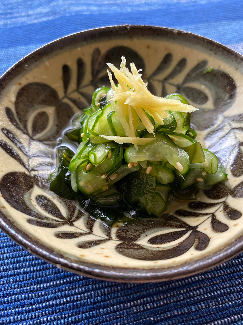 きゅうりとわかめの酢の物