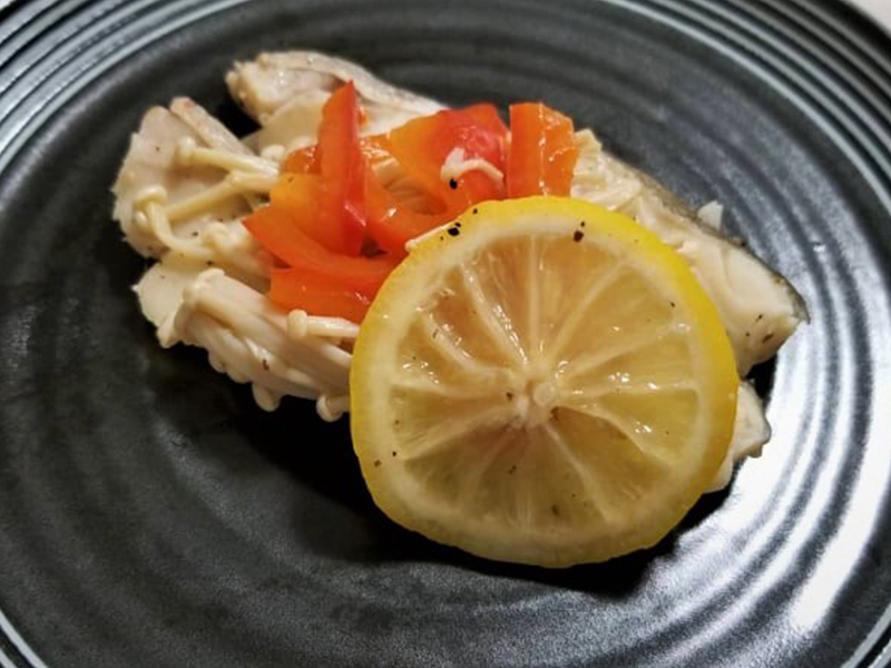 たらのレモン蒸し（火を使わない簡単レシピ）