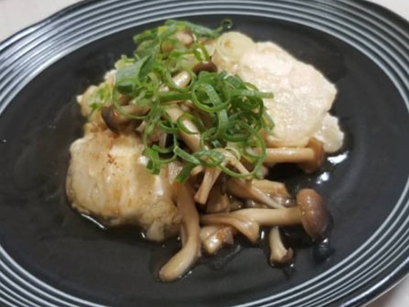 豆腐のステーキ～きのこソースがけ～