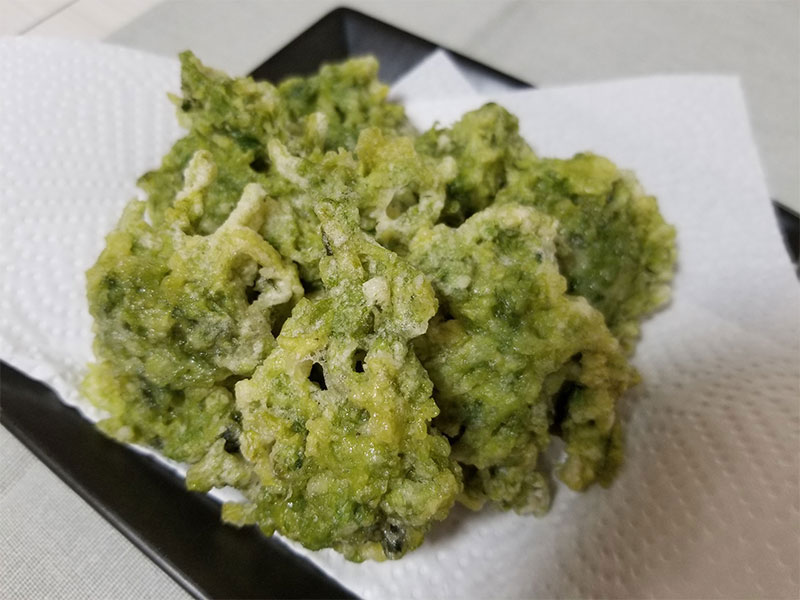 青さ海苔の天ぷら（高知県郷土料理）