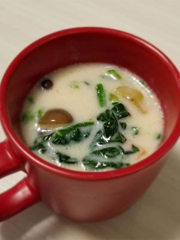 かぶときのこのミルクスープ
