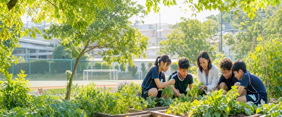 食と健康を学ぶ地域活動(生成イメージ)